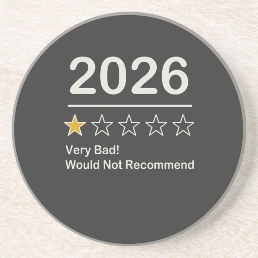 2026年ワンスター評価 とても悪い年 コースター (正面)