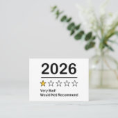 2026年ワンスター評価 とても悪い年 コーリングカード (スタンド正面)