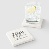 2026年ワンスター評価 とても悪い年 ストーンコースター (横)