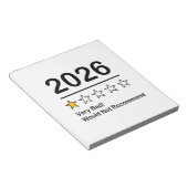 2026年ワンスター評価 とても悪い年 ノートパッド (アングル)