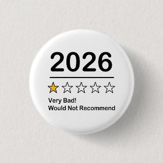 2026年ワンスター評価 とても悪い年 缶バッジ