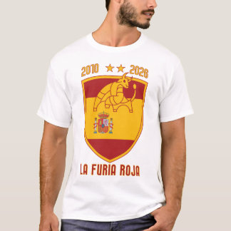 2026年ワールドカップ優勝スペインサッカーエンブレム Tシャツ