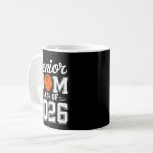 2026年上級ママ かわいいバスケットボールママ コーヒーマグカップ (正面左)