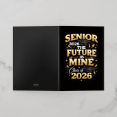2026年上級 - 私の未来は私のもの 箔グリーティングカード (外側レイダウン)