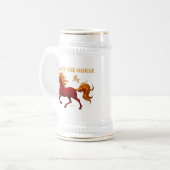 2026年丙午（ひのえうま）旧正月 ビールジョッキ (正面左)