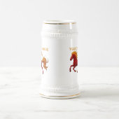 2026年丙午（ひのえうま）旧正月 ビールジョッキ (中央)