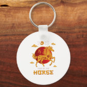 2026年中国の初の競馬 キーホルダー (正面)