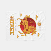 2026年中国の初の競馬 フリースブランケット (正面(横))