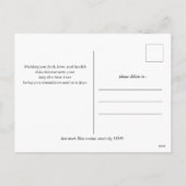 2026年中国の初め、馬の年 シーズンポストカード (裏面)