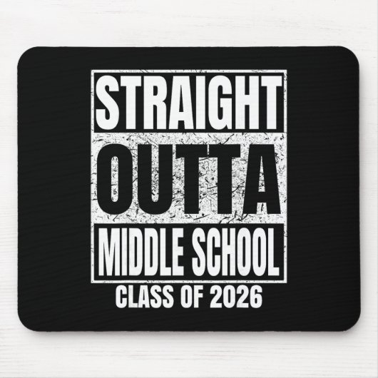 2026年中学卒業おめでとう マウスパッド (正面)