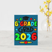 2026年中学卒業 カード (黄色い花)