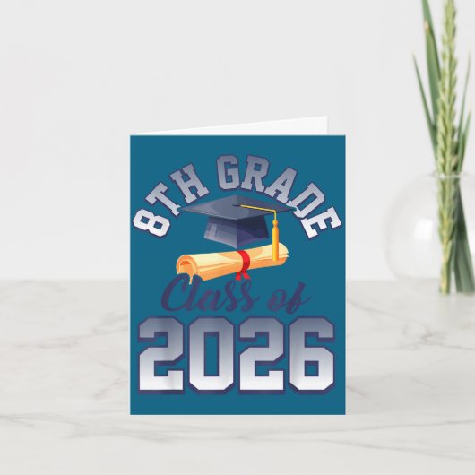 2026年中学3年生卒業 カード (正面)