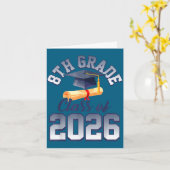2026年中学3年生卒業 カード (黄色い花)