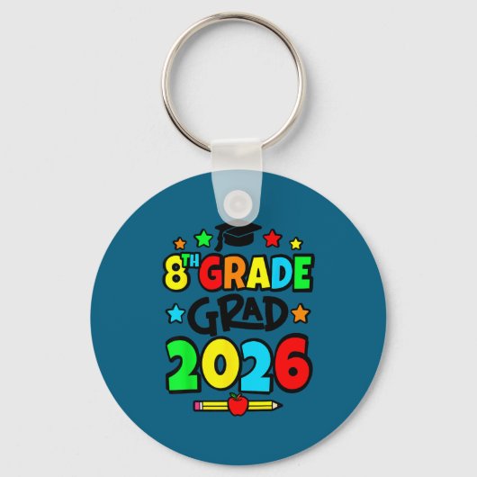 2026年中学3年生卒業 Eighth+grade+graduation キーホルダー (正面)