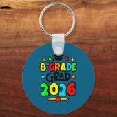 2026年中学3年生卒業 Eighth+grade+graduation キーホルダー (正面)