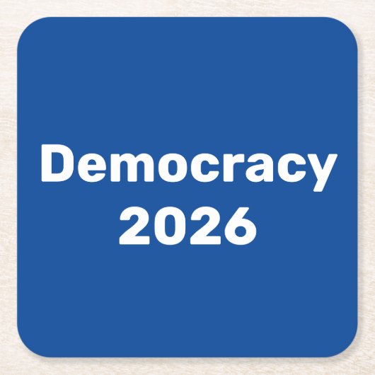 2026年中期選挙 スクエアペーパーコースター (正面)