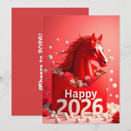 2026年中華民国新年 シーズンカード (正面/裏面)