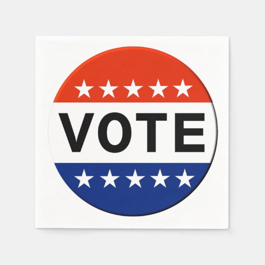 2026年中間選挙の採決 スタンダードカクテルナプキン (正面)