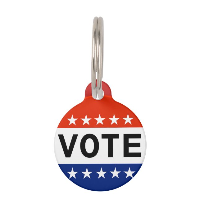 2026年中間選挙の採決 ペット　ネームタグ (正面)