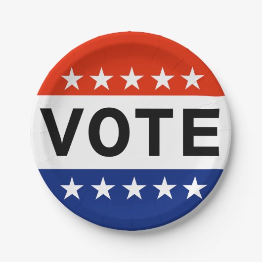 2026年中間選挙の採決 ペーパープレート (正面)