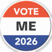 2026年中間選挙キャンペーンポスター シール (正面)