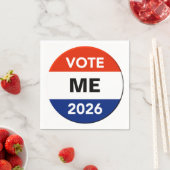 2026年中間選挙キャンペーンポスター スタンダードカクテルナプキン (インサイチュ)