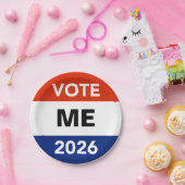 2026年中間選挙キャンペーンポスター ペーパープレート (パーティー)