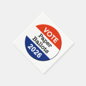 2026年中間選挙ペーパーカップ投票用紙 スタンダードカクテルナプキン (角)