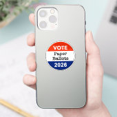 2026年中間選挙ペーパーカップ 投票用紙 シール (スマートフォン)