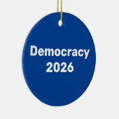 2026年中間選挙 デモクラシー セラミックオーナメント (右)