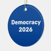 2026年中間選挙 デモクラシー セラミックオーナメント (左)
