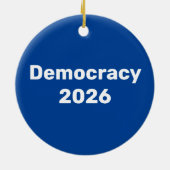 2026年中間選挙 デモクラシー セラミックオーナメント (裏面)