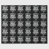 2026年予想　偉大なるおじいちゃんに昇格　妊娠ベイビー ラッピングペーパー (フラット)