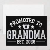 2026年予想 祖父母デビュー 赤ちゃん おばあちゃんに昇格しました 招待状 (正面/裏面)