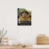 2026年写真付きカレンダー　1年全体の現代的な見やすいデザイン ポスター (キッチン)