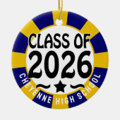 2026年写真卒業のWest Class セラミックオーナメント (正面)