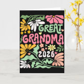 2026年創設のひ孫おばあちゃん Great Grandmaに昇格 カード (黄色い花)