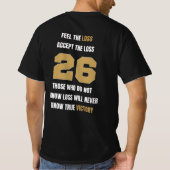 2026年勝利アスレチックゴールドTシャツ 名前入り Tシャツ (裏面)
