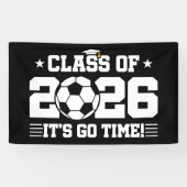 2026年卒サッカークラスの卒業式「It's Go Time」名言 横断幕 (横)