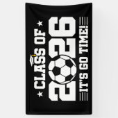2026年卒サッカークラスの卒業式「It's Go Time」名言 横断幕 (縦)