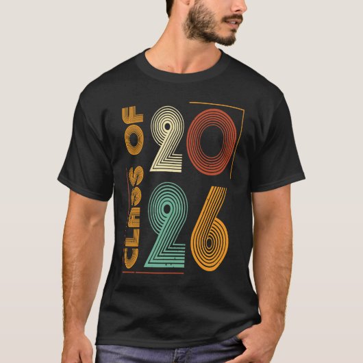 2026年卒レトロ卒業26年卒 Tシャツ (正面)