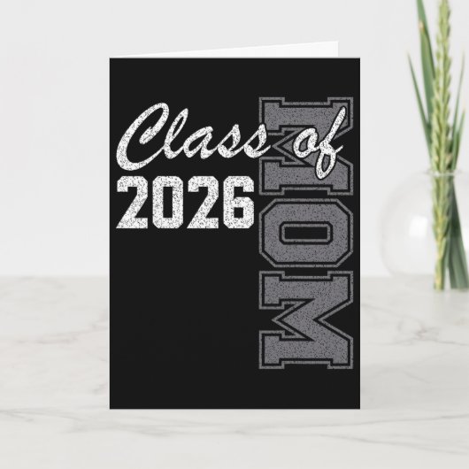 2026年卒業おめでとう クラスオブ2026 卒業生の母 カード (正面)