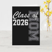 2026年卒業おめでとう クラスオブ2026 卒業生の母 カード (黄色い花)