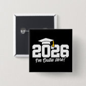 2026年卒業おめでとう クラスTシャツ 卒業記念 缶バッジ (正面&裏面)