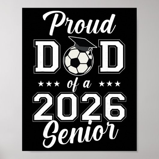2026年卒業おめでとう サッカー部 保護者 卒部ギフト ポスター (正面)