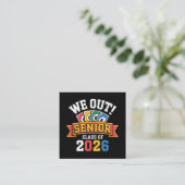 2026年卒業おめでとう シニアクラス スクエア名刺 (スタンド正面)