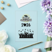 2026年卒業おめでとう - シンプルデザイン アクリル招待状 (インサイチュ (ウェディング))