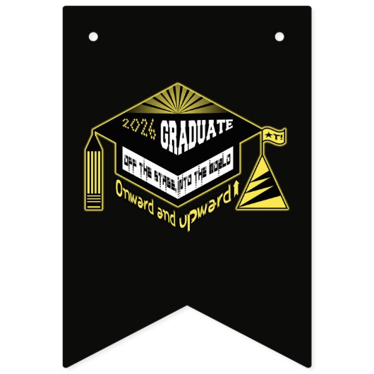 2026年卒業おめでとう バンティングフラッグ (第6の旗)