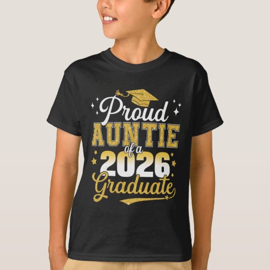 2026年卒業おめでとう 優しいおおばさん Tシャツ (正面)