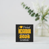 2026年卒業おめでとう 優しい隣人のお祝い スクエア名刺 (スタンド正面)